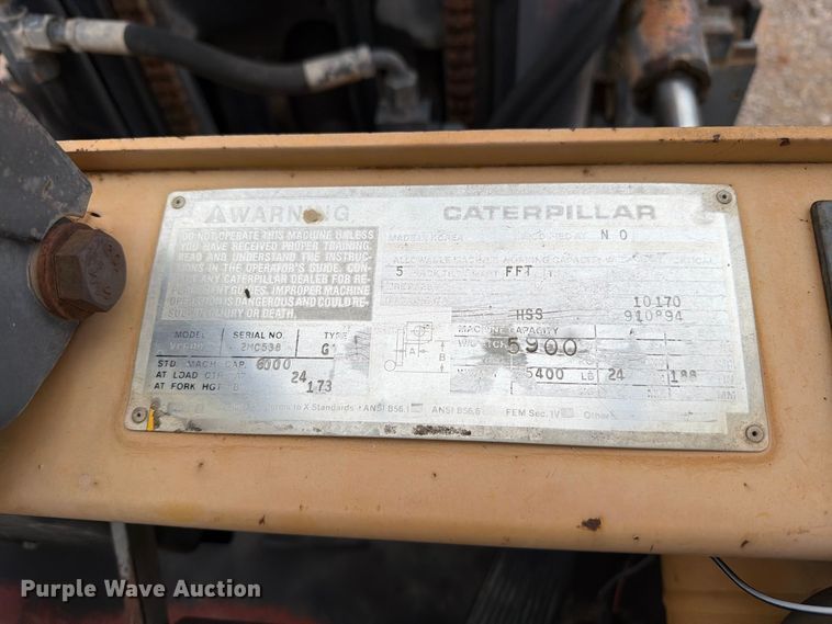 image for item EW8973 Caterpillar VC60D forklift