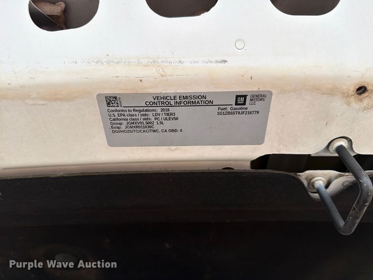 image for item EW8986 2018 Chevrolet Malibu 