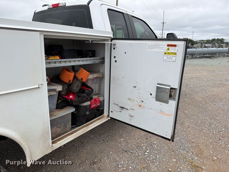 image for item EW8988 2021 Ford F350 Super Duty Ext. Cab utility bed pickup truck