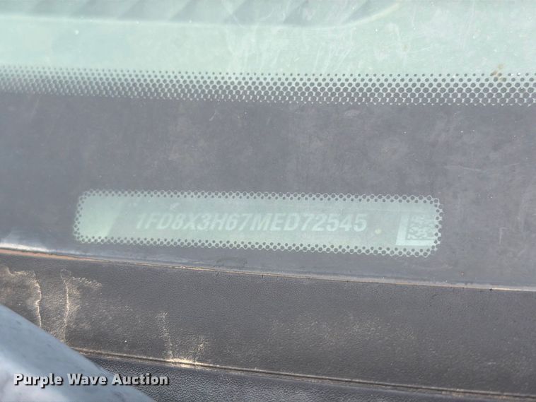 image for item EW8988 2021 Ford F350 Super Duty Ext. Cab utility bed pickup truck
