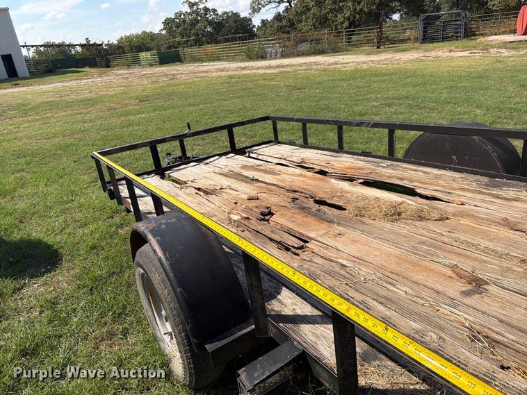 image for item EX0542 Shop Built utility trailer