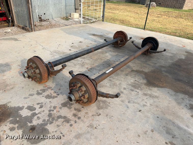 (2) trailer axles