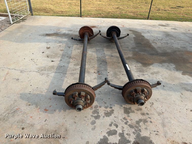 image for item EX0559 (2) trailer axles
