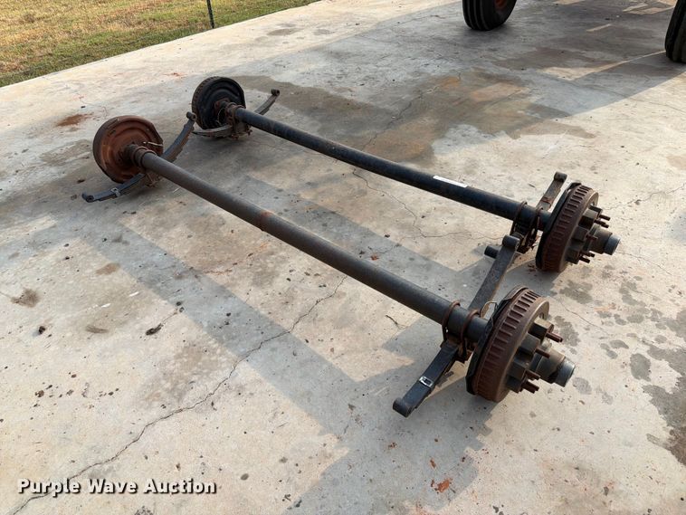 image for item EX0559 (2) trailer axles