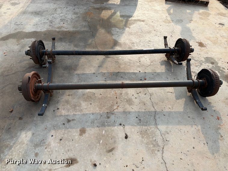 image for item EX0559 (2) trailer axles