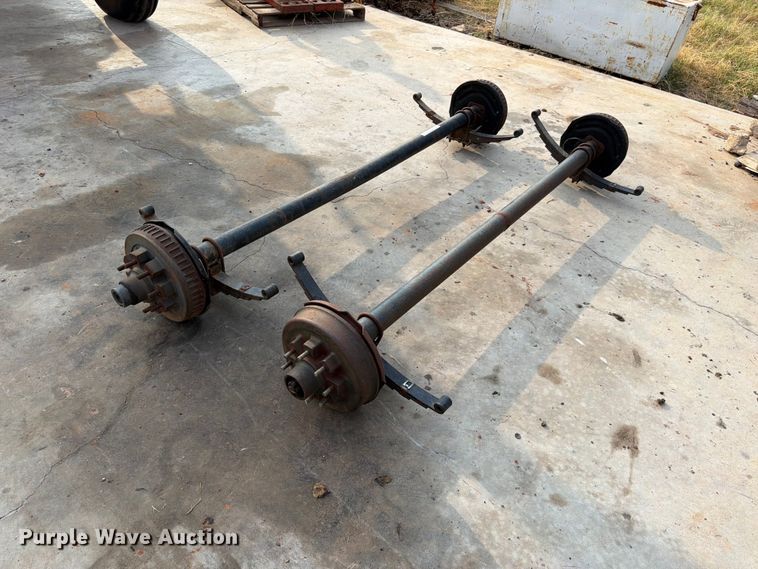image for item EX0559 (2) trailer axles