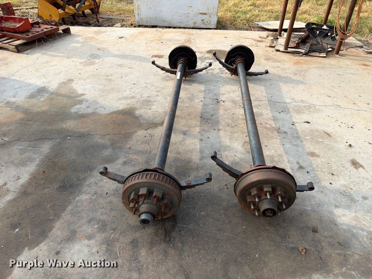 image for item EX0559 (2) trailer axles