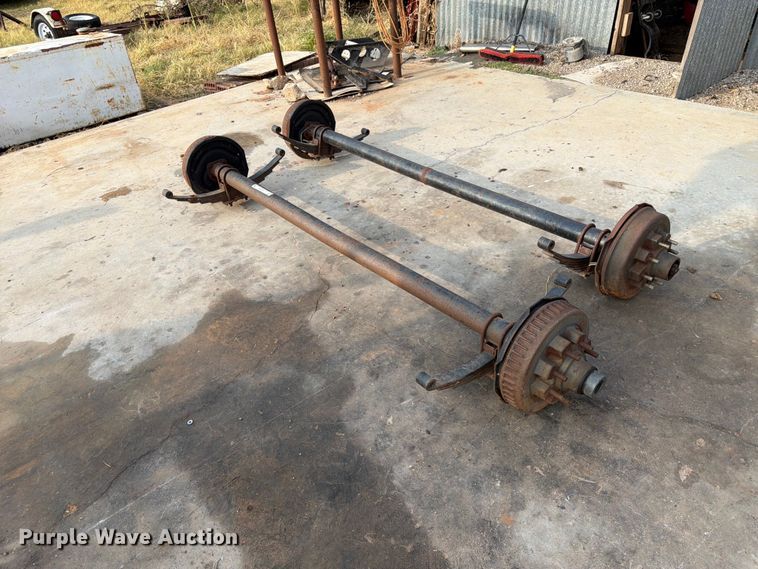 image for item EX0559 (2) trailer axles