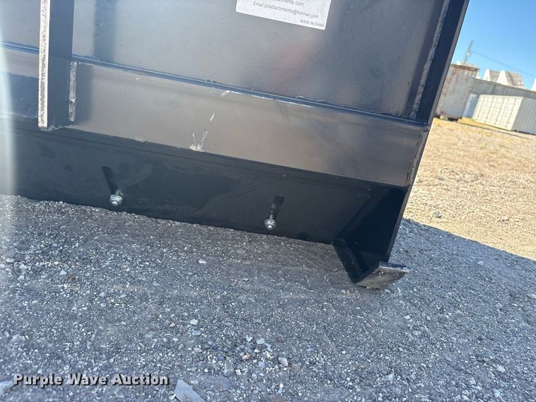 image for item EX4212 JCT skid steer snow pusher