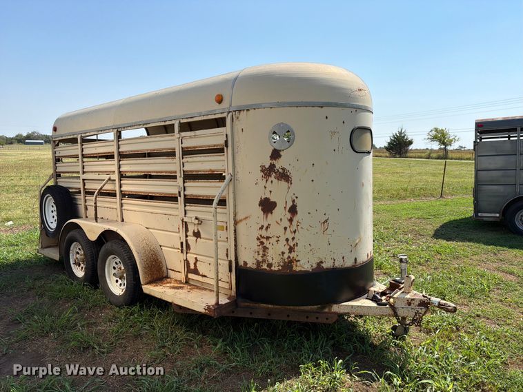 image for item EX4290 1993 Trailer Manufacturers  livestock trailer