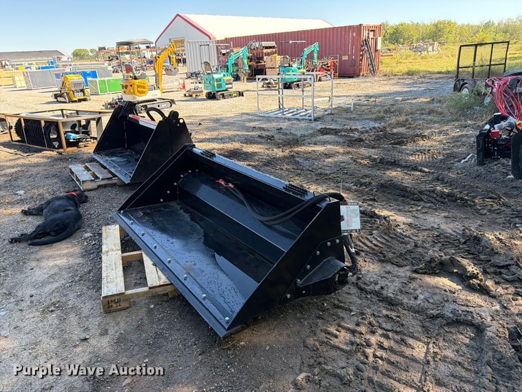 image for item EX4350 2026 Wolverine HB72 skid steer power rake bucket