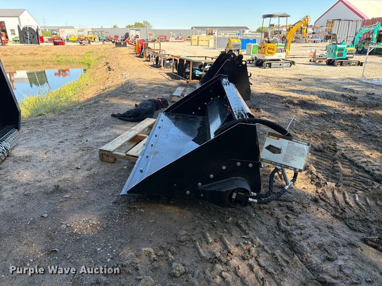 image for item EX4350 2026 Wolverine HB72 skid steer power rake bucket