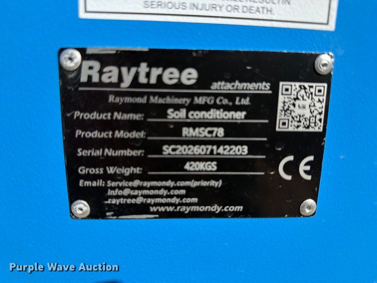 image for item EX4357 Raytree RMSC78 skid steer soil conditioner