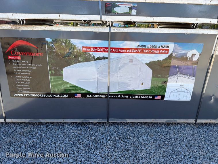 image for item EX4358 Covermore 406023DP double truss arch shelter
