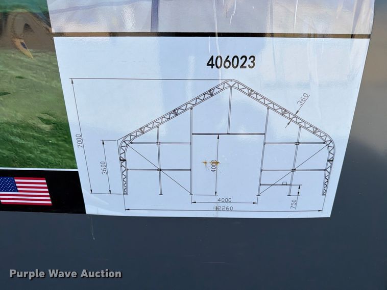 image for item EX4358 Covermore 406023DP double truss arch shelter