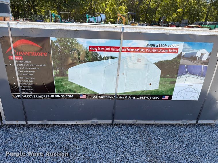 image for item EX4358 Covermore 406023DP double truss arch shelter