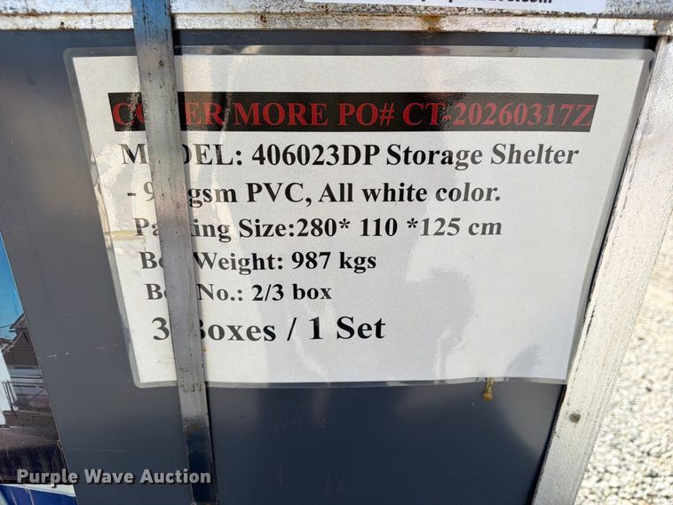 image for item EX4358 Covermore 406023DP double truss arch shelter