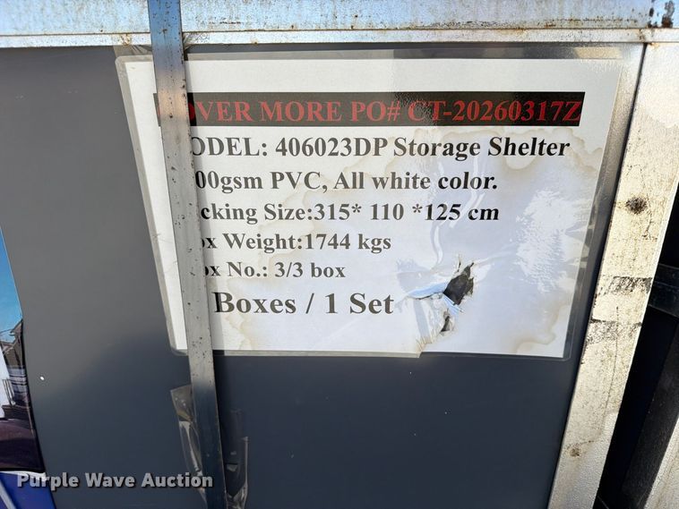 image for item EX4358 Covermore 406023DP double truss arch shelter