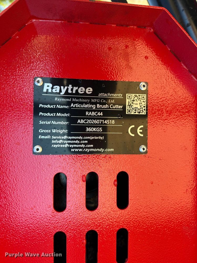 image for item EX4359 Raytree RABC44 skid steer articulating brush cutter