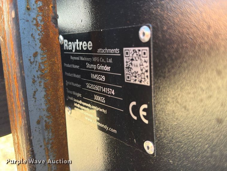 image for item EX4362 Raytree RMSG29 skid steer stump grinder