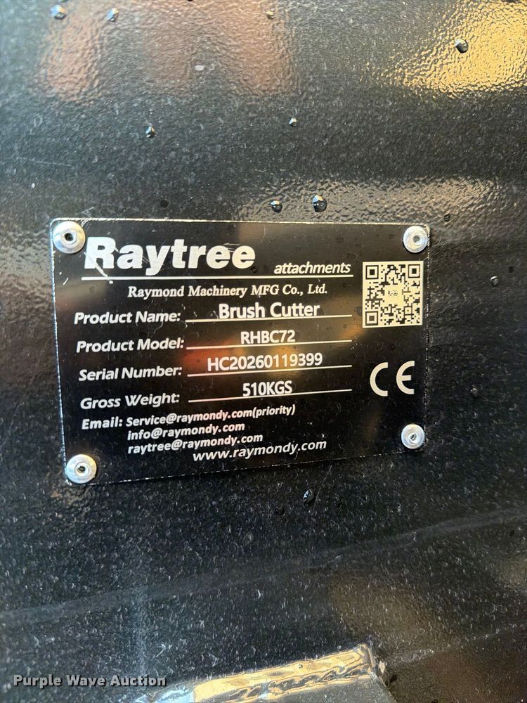 image for item EX4364 Raytree RHBC72 skid steer brush mower