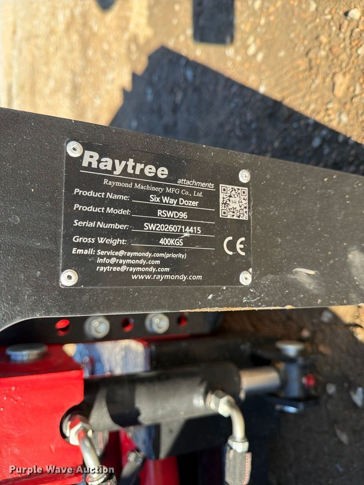 image for item EX4366 Raytree RSWD96 skid steer six way dozer blade