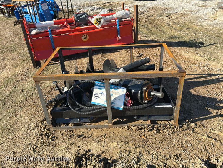 image for item EX4370 2026 Mower King SSECAG-Y skid steer auger