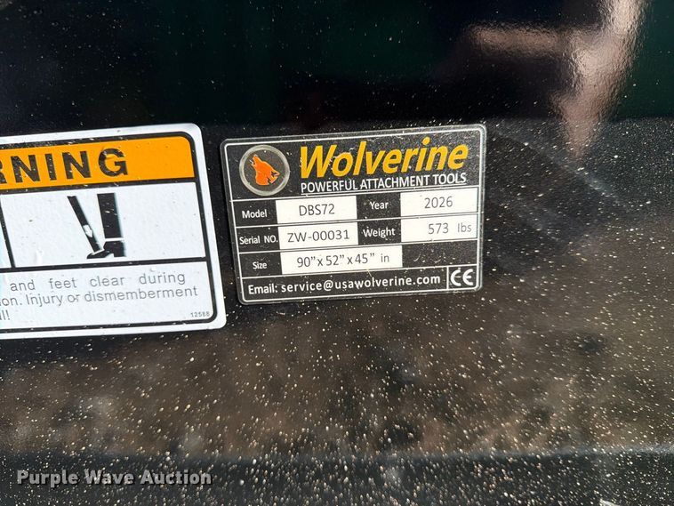 image for item EX4374 2026 Wolverine DBS72 double scraper grader