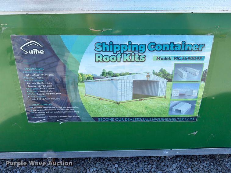 image for item EX4377 Suihe MC364004P shipping container roof kit