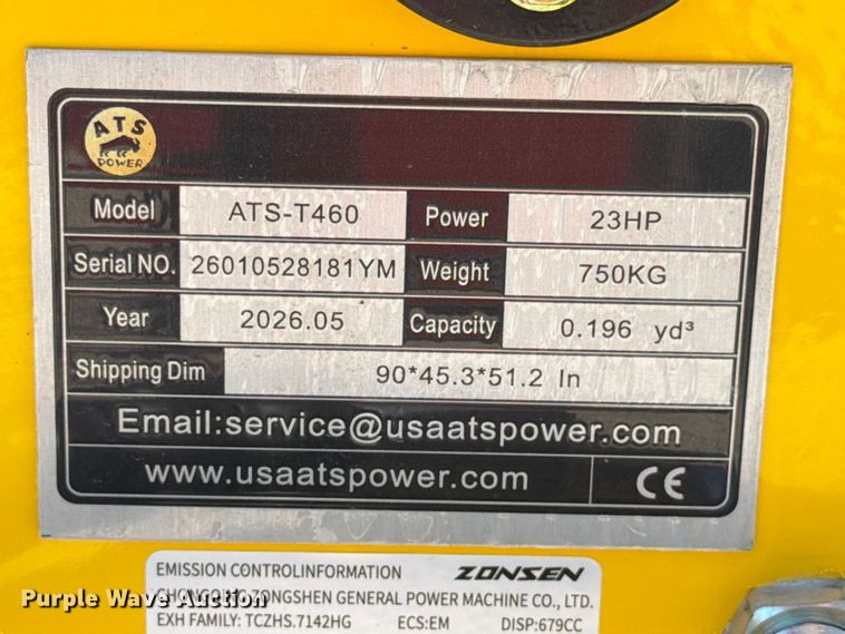 image for item EX4382 2026 ATS ATS-T460 compact utility loader