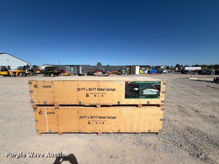 image for item EX4392 KJ K3939 metal garage