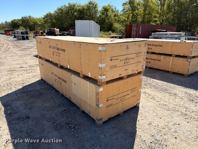 image for item EX4392 KJ K3939 metal garage