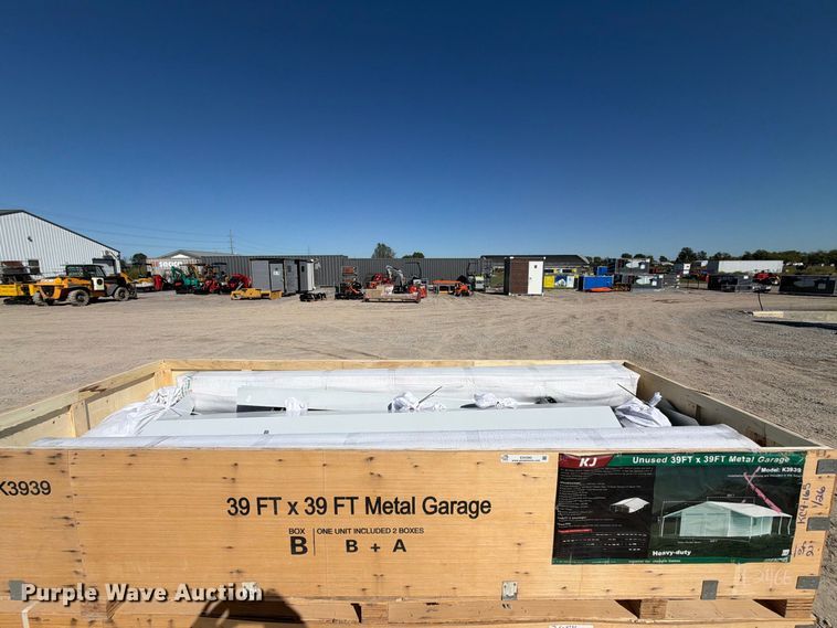 image for item EX4392 KJ K3939 metal garage