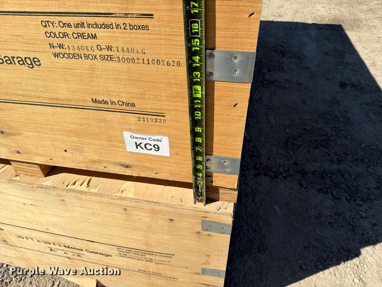 image for item EX4392 KJ K3939 metal garage