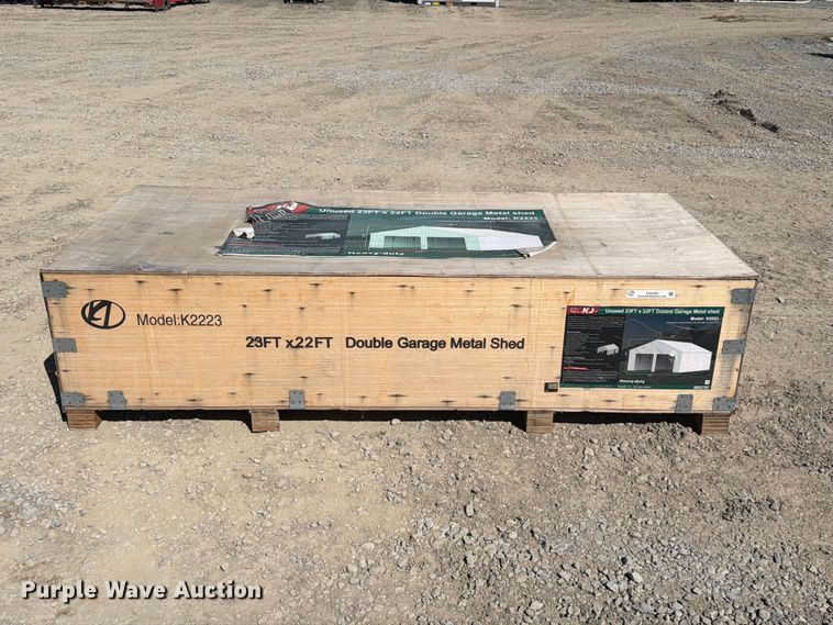 image for item EX4393 KJ K2223 metal shed
