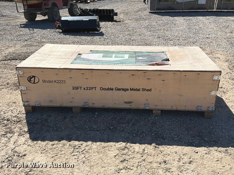 image for item EX4393 KJ K2223 metal shed