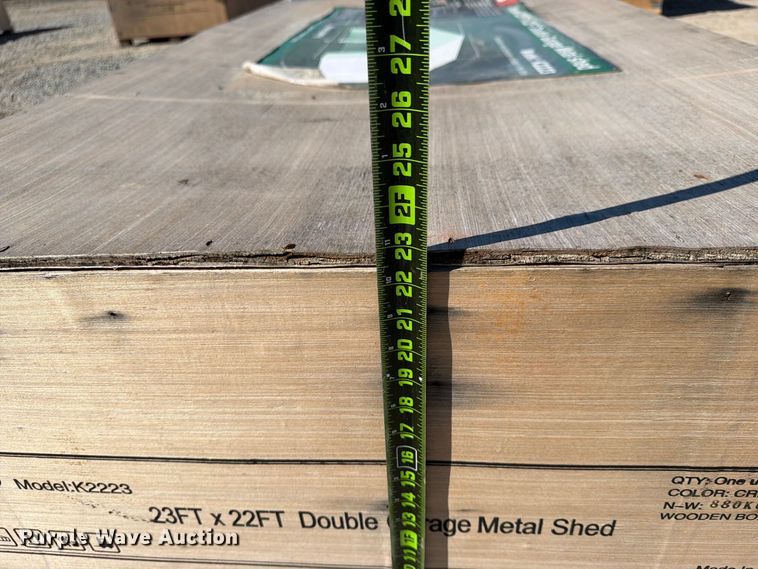 image for item EX4393 KJ K2223 metal shed