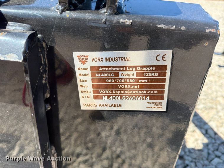 image for item EX4394 2026 Vorx Industrial compact utility loader attachments