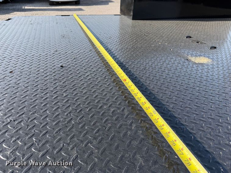 image for item FB5155 2022 Chevrolet Silverado 6500HD Crew Cab flatbed truck