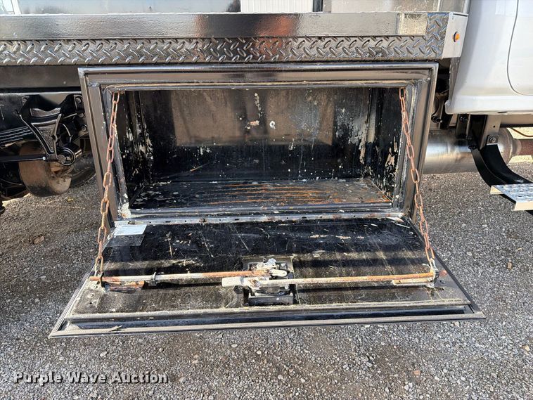 image for item FB5155 2022 Chevrolet Silverado 6500HD Crew Cab flatbed truck