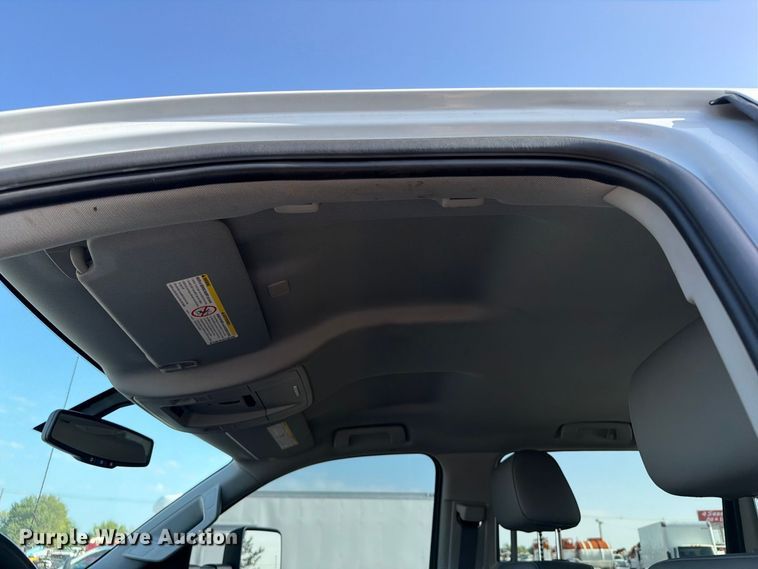 image for item FB5155 2022 Chevrolet Silverado 6500HD Crew Cab flatbed truck