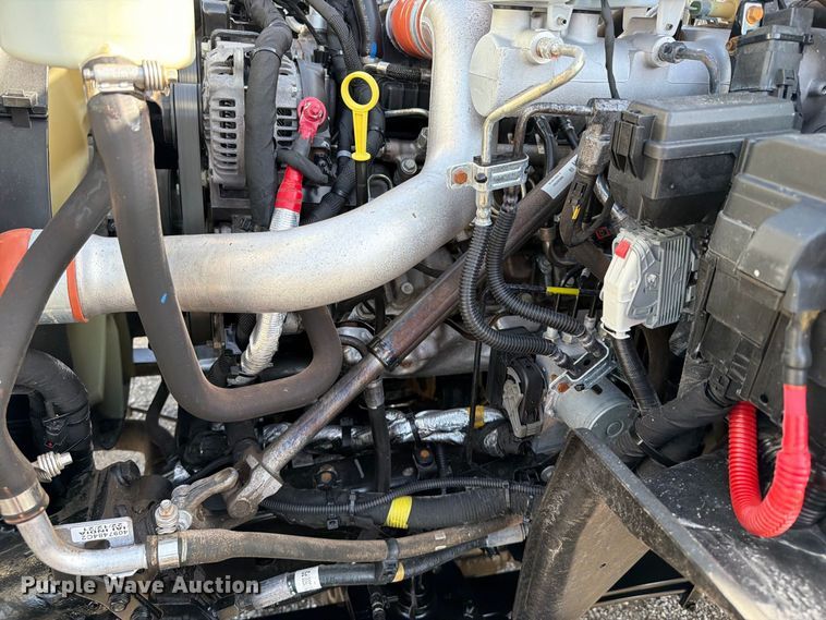 image for item FB5155 2022 Chevrolet Silverado 6500HD Crew Cab flatbed truck