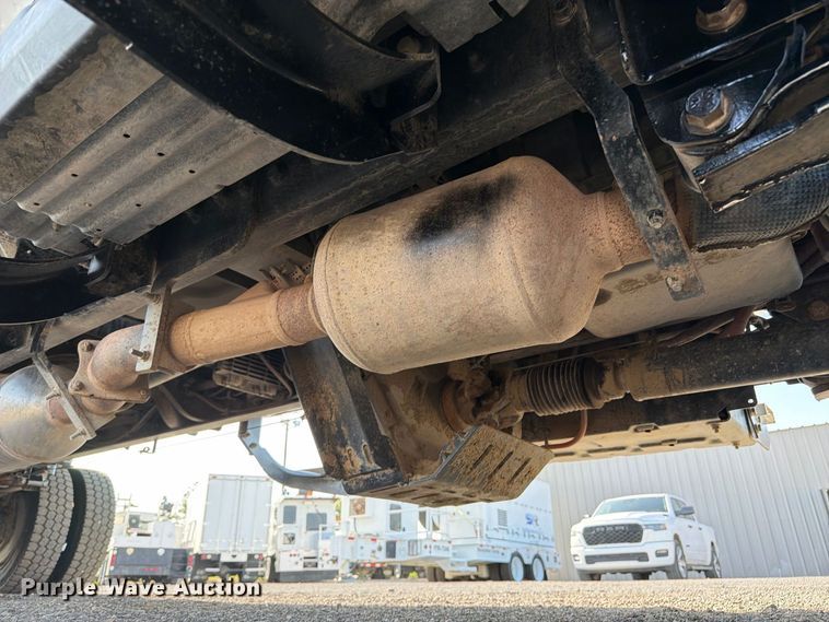 image for item FB5155 2022 Chevrolet Silverado 6500HD Crew Cab flatbed truck