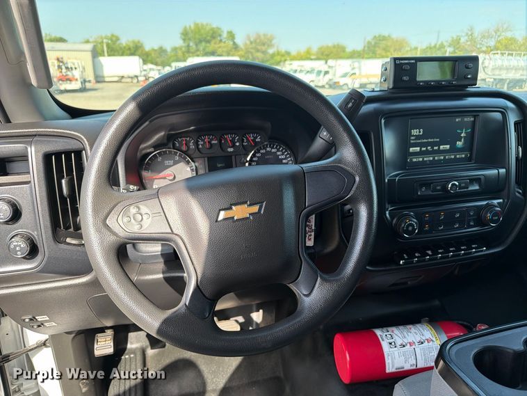 image for item FB5156 2020 Chevrolet Silverado 6500 HD crew cab refrigerated delivery truck