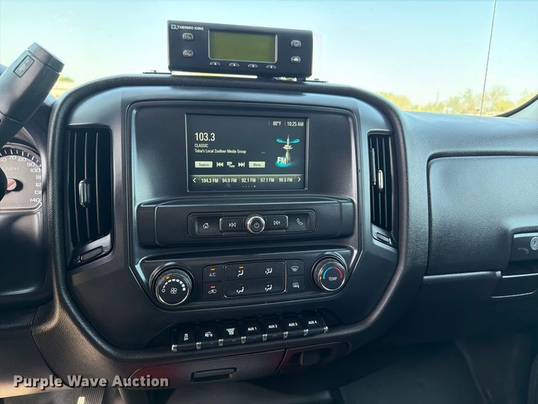 image for item FB5156 2020 Chevrolet Silverado 6500 HD crew cab refrigerated delivery truck