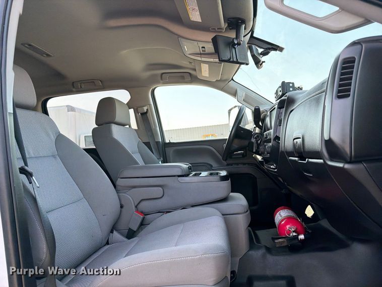 image for item FB5156 2020 Chevrolet Silverado 6500 HD crew cab refrigerated delivery truck