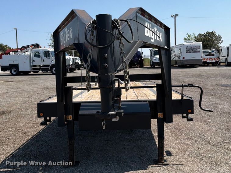 image for item FB5173 2017 BigTex 14GN-20BK+5MR equipment trailer