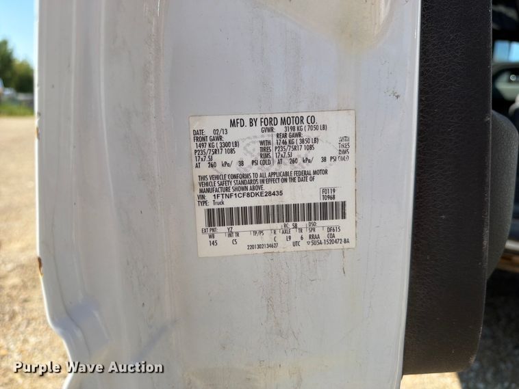 image for item FB5898 2013 Ford F150 pickup truck