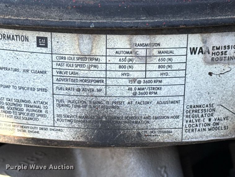 image for item FB6948 1985 Chevrolet D30 pickup truck