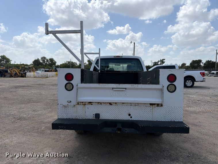image for item FB8336 2014 Ford F250 Super Duty Ext. Cab utility bed pickup truck